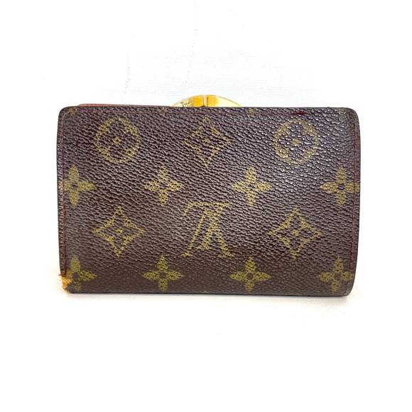 LOUIS VUITTON Monogram Porte Monnaie Viennois Bifold KissLock Wallet Authentic - Picture 7 of 14